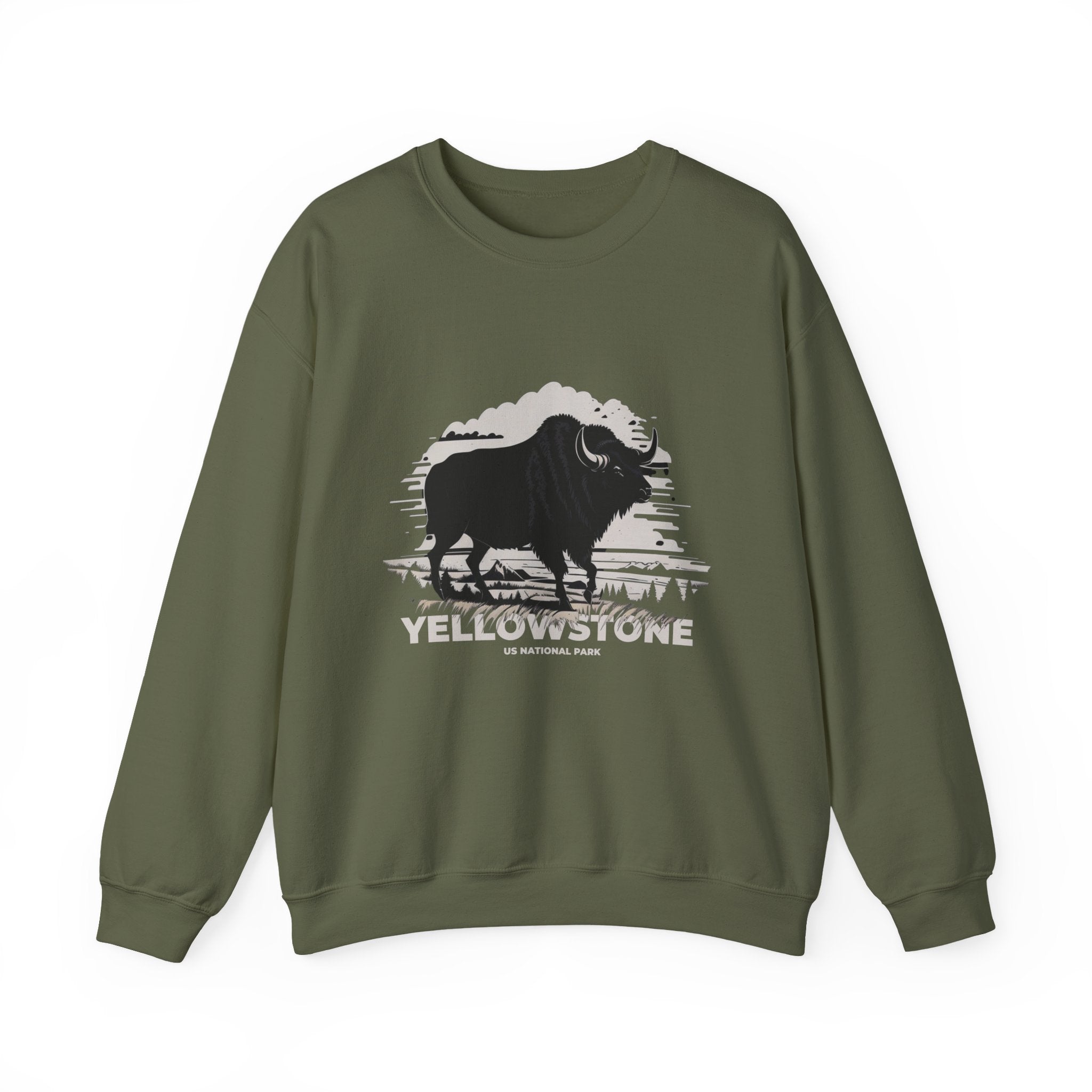 Yellowstone National Park Bison Sweatshirt — National Parks Supporter Apparel