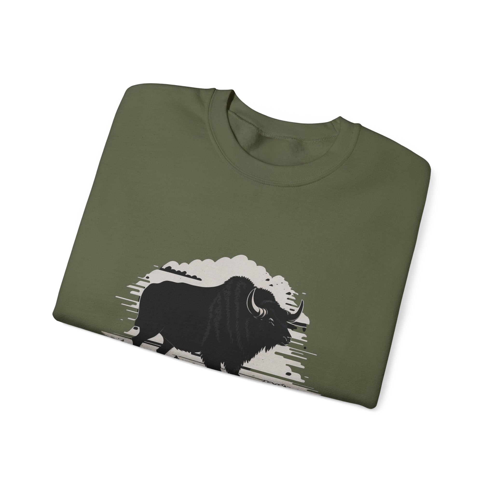 Yellowstone National Park Bison Sweatshirt — National Parks Supporter Apparel