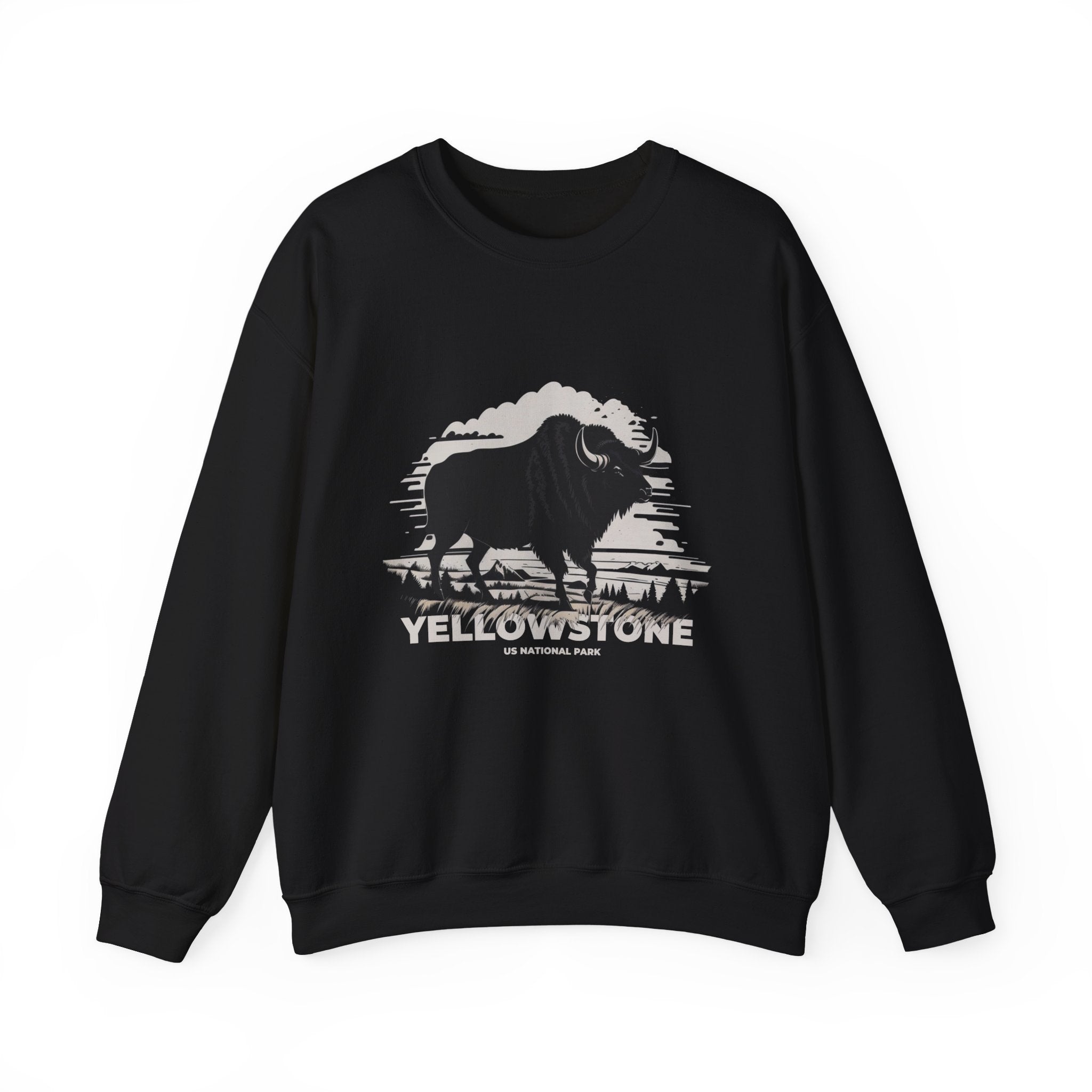 Yellowstone National Park Bison Sweatshirt — National Parks Supporter Apparel