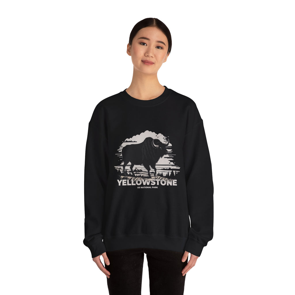 Yellowstone National Park Bison Sweatshirt — National Parks Supporter Apparel