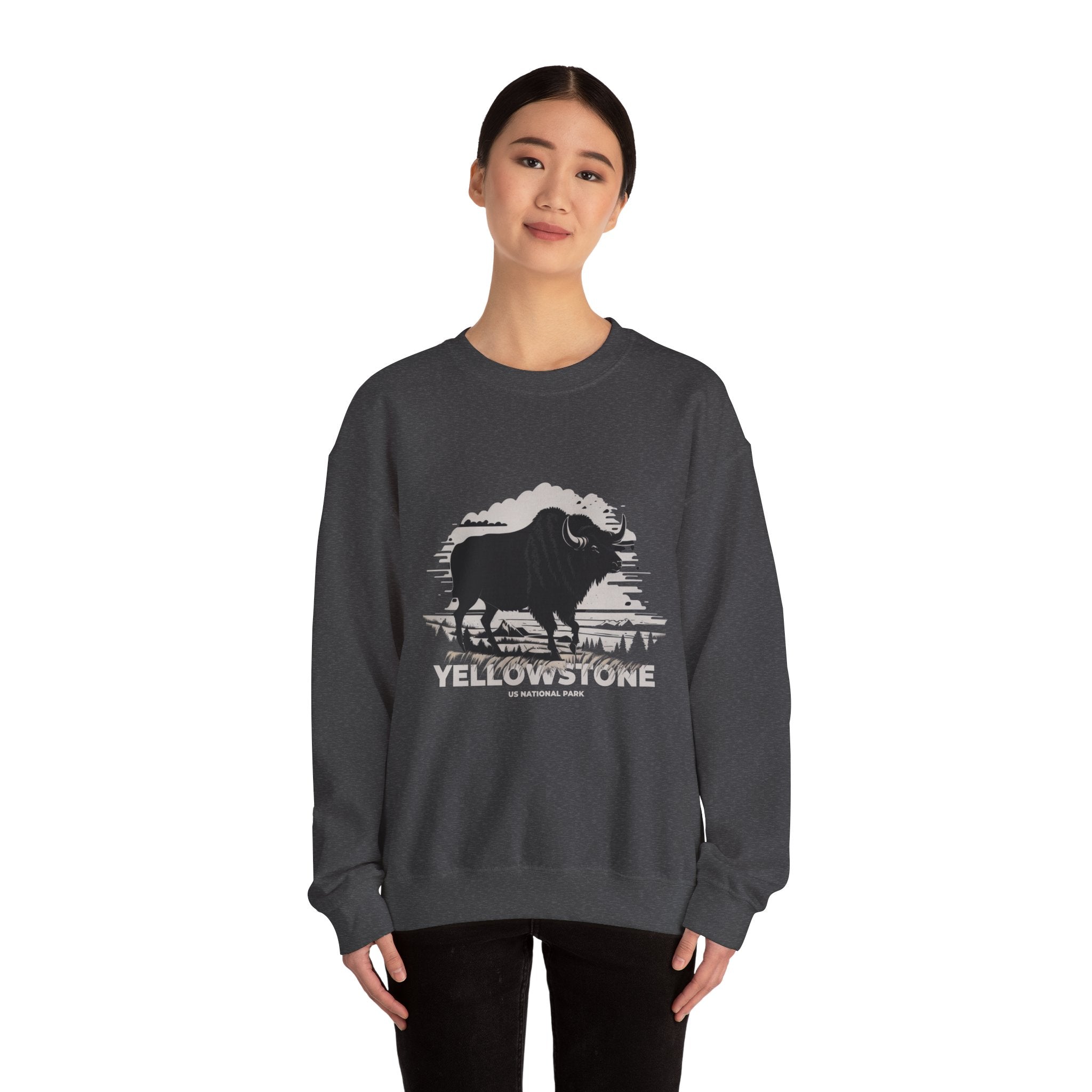 Yellowstone National Park Bison Sweatshirt — National Parks Supporter Apparel